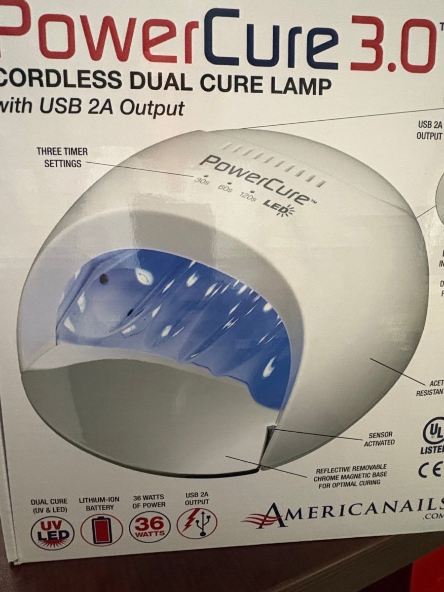 *AMERICANAILS POWERCURE 3.0 CORDLESS DUAL CURE LAMP - ON SALE! SAVE $75 - Purple Beauty Supplies