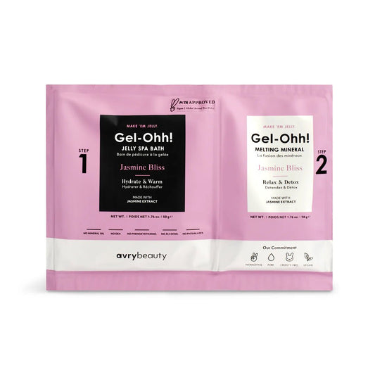 AVRY BEAUTY GEL - OHH JELLY SPA PEDI BATH - JASMINE - Purple Beauty Supplies