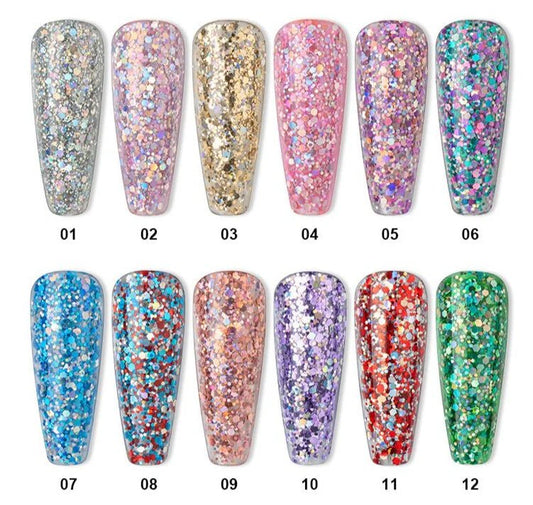 BEAUTILUX DAZZLING GLITTER GEL #05 10gm - Purple Beauty Supplies