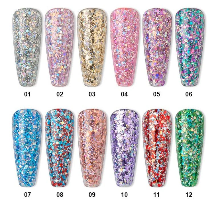 BEAUTILUX DAZZLING GLITTER GEL #11 10gm - Purple Beauty Supplies