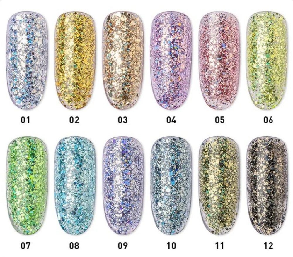 BEAUTILUX GEL POLISH DIAMOND RAINBOW 04 10ml - Purple Beauty Supplies