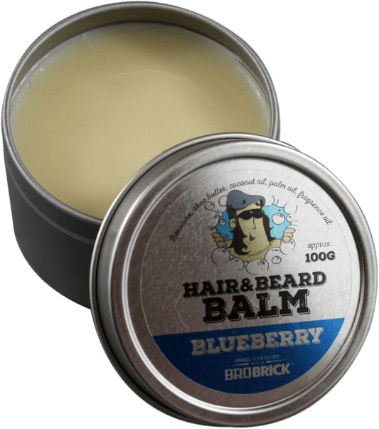 BROBRICK BEARD/HAIR BALM BLUEBERRY 100 G - Purple Beauty Supplies