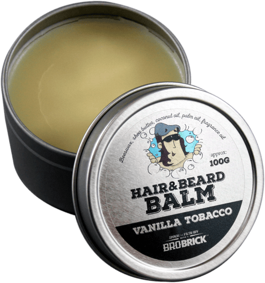BROBRICK BEARD/HAIR BALM VANILLA TOBACCO 100 G - Purple Beauty Supplies