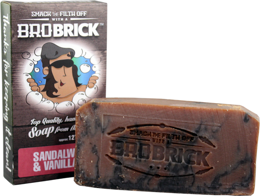 BROBRICK SANDALWOOD & VANILLA SOAP 127 G - Purple Beauty Supplies