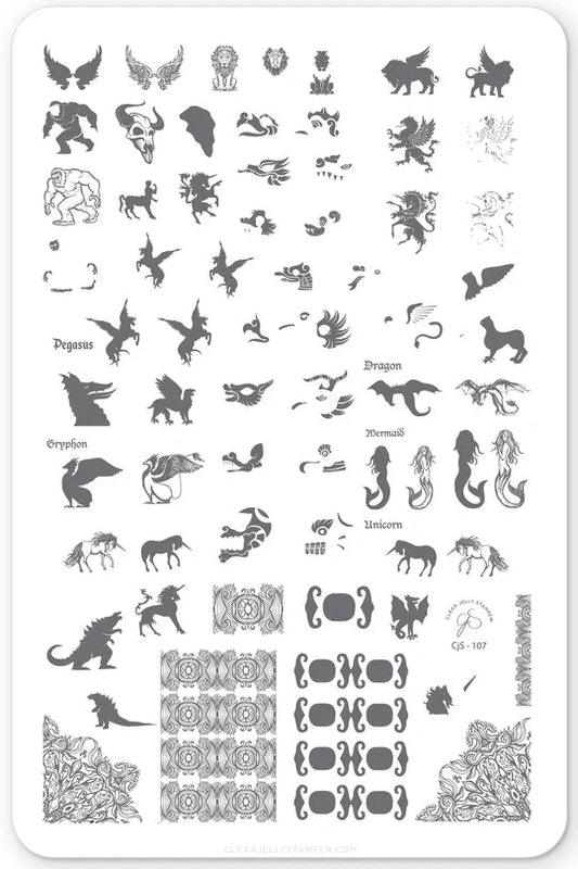 CLEAR JELLY LARGE MYTHICAL CREATURES - Purple Beauty Supplies