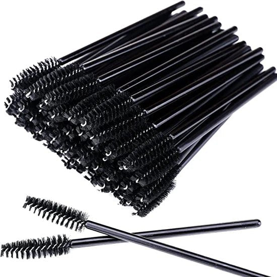 DISPOSABLE BLACK MASCARA WANDS 50 PK - Purple Beauty Supplies