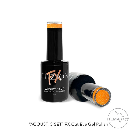 FUZION FX CAT EYE ACOUSTIC SET HEMA FREE GEL POLISH 15 ML - Purple Beauty Supplies