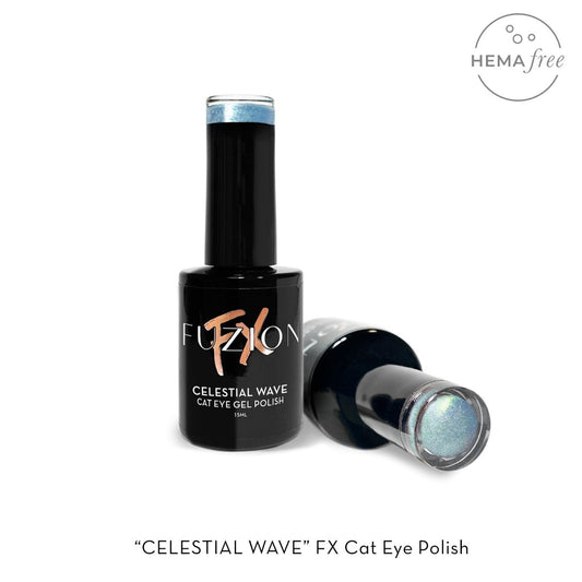 FUZION FX CAT EYE CELESTIAL WAVE HEMA FREE GEL POLISH 15 ML - Purple Beauty Supplies