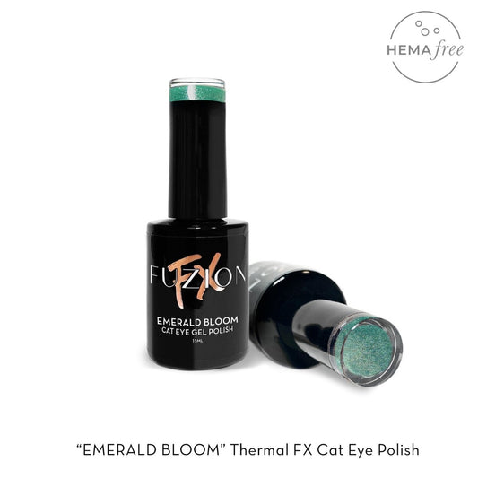 FUZION FX CAT EYE EMERALD BLOOM HEMA FREE GEL POLISH 15 ML - Purple Beauty Supplies