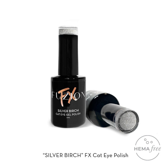 FUZION FX CAT EYE SILVER BIRCH HEMA FREE GEL POLISH 15 ML - Purple Beauty Supplies