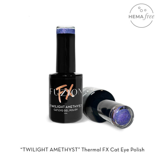 FUZION FX CAT EYE TWILIGHT AMETHYST HEMA FREE GEL POLISH 15 ML - Purple Beauty Supplies