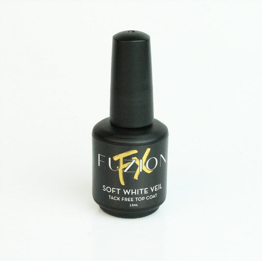 FUZION FX SOFT WHITE VEIL TACK FREE TOP COAT 15 ML - Purple Beauty Supplies