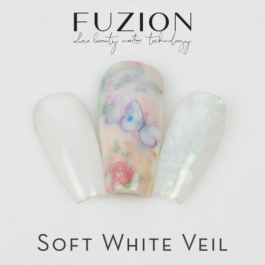 FUZION FX SOFT WHITE VEIL TACK FREE TOP COAT 15 ML - Purple Beauty Supplies