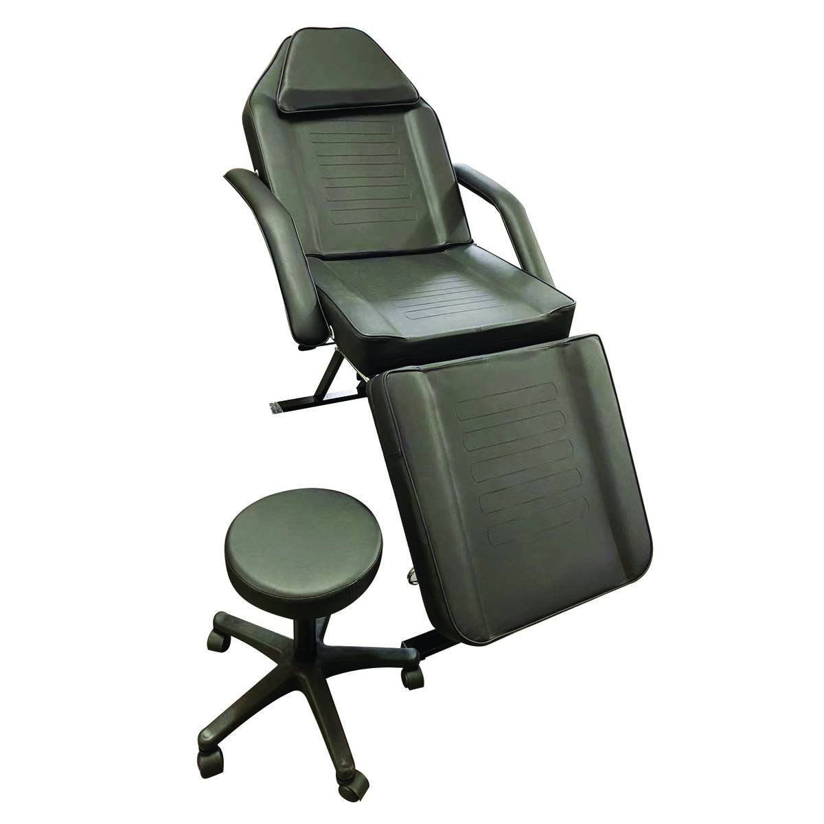 GD ESTHETIC BED BLACK WITH STOOL - Purple Beauty Supplies