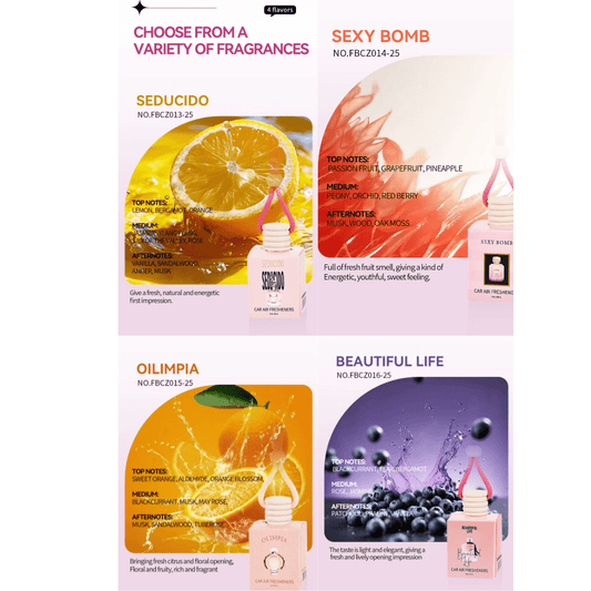 HANGING MINI AIR FRESHNER 8 ML | BEAUTIFUL LIFE - Purple Beauty Supplies