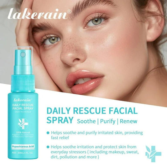 LAKERAIN DAILY RESCUE FACIAL SPRAY W/ HYPOCHLOROUS ACID 30 ML - Purple Beauty Supplies