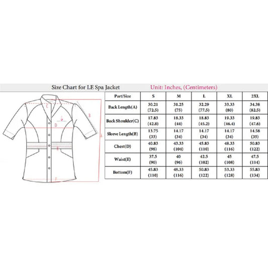 *LIGHT ELEGANCE SPA JACKET - XLARGE - Purple Beauty Supplies