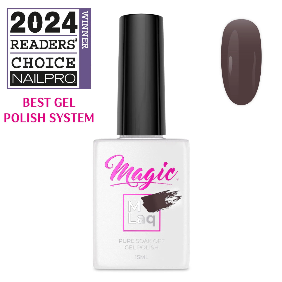 MAGIC GEL MLaq BROWNIE 383 - Purple Beauty Supplies