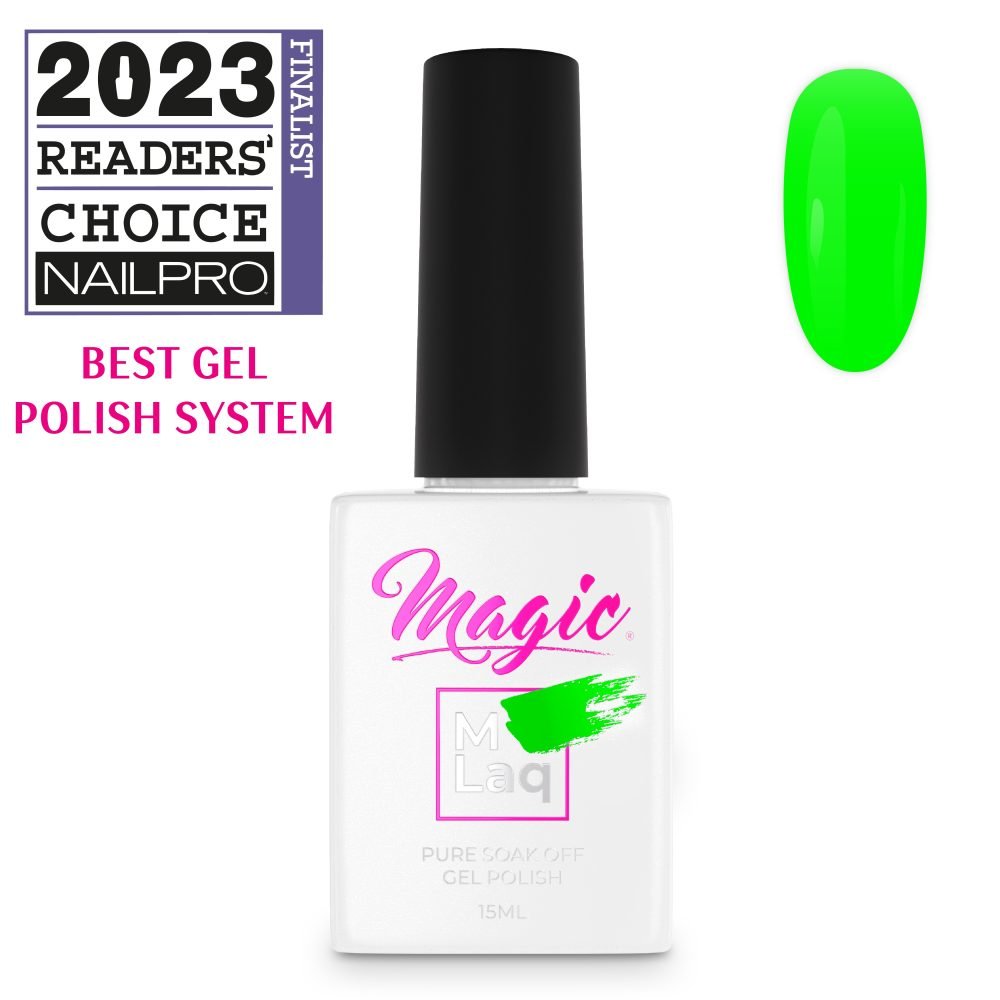 MAGIC GEL MLaq NEON GREEN #285 - Purple Beauty Supplies