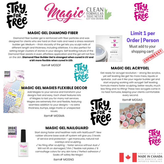 MAGIC GEL NAILGUARD FREE SAMPLE - LIMIT 1 PER PERSON. - Purple Beauty Supplies