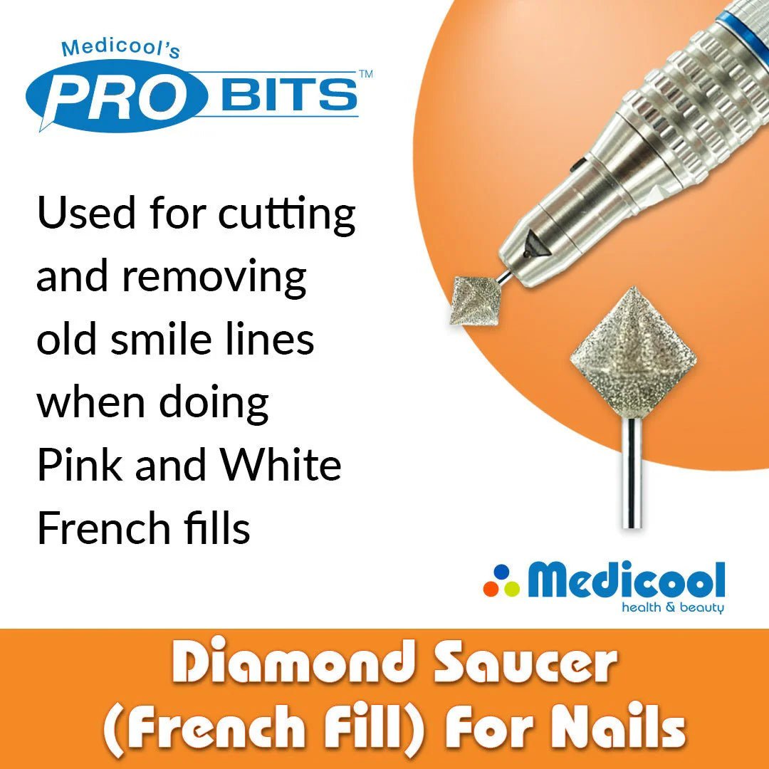 *MEDICOOL DIAMOND FRENCH FILL BIT MEDIUM - Purple Beauty Supplies