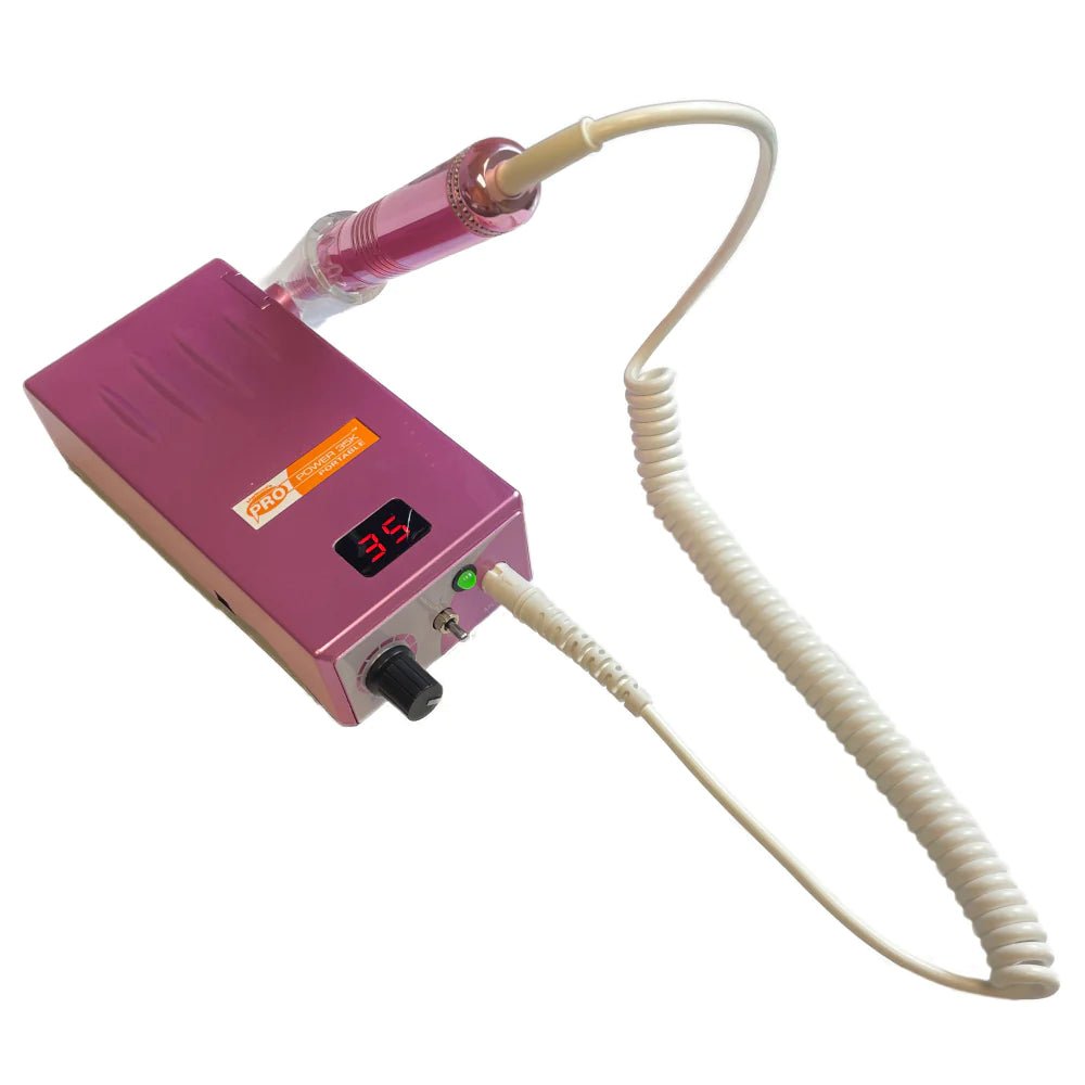 MEDICOOL PRO POWER 35 K ROSE COLOUR RECHARGEABLE EFILE - Purple Beauty Supplies