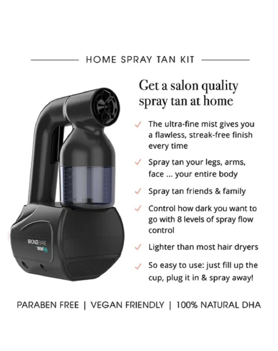 *MINETAN BRONZE BABE PERSONAL SPRAY TAN KIT - BLACK - Purple Beauty Supplies