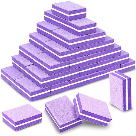 MINI PURPLE BUFFING BLOCKS 80/80 24 PK - Purple Beauty Supplies