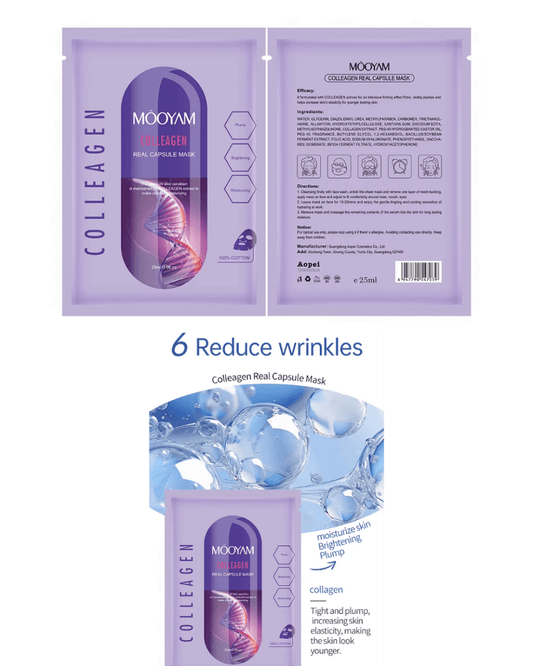 MOOYAM CAPSULE SHEET MASK | COLLAGEN - Purple Beauty Supplies