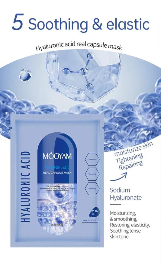 MOOYAM CAPSULE SHEET MASK | HYALURONIC ACID - Purple Beauty Supplies
