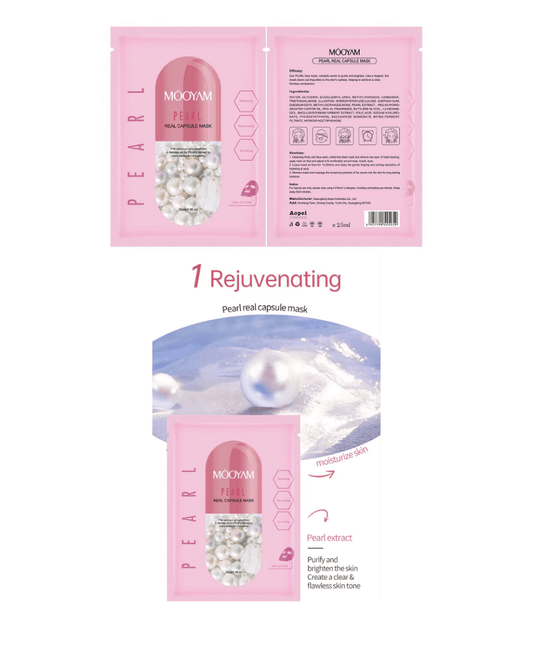 MOOYAM CAPSULE SHEET MASK | PEARL - Purple Beauty Supplies