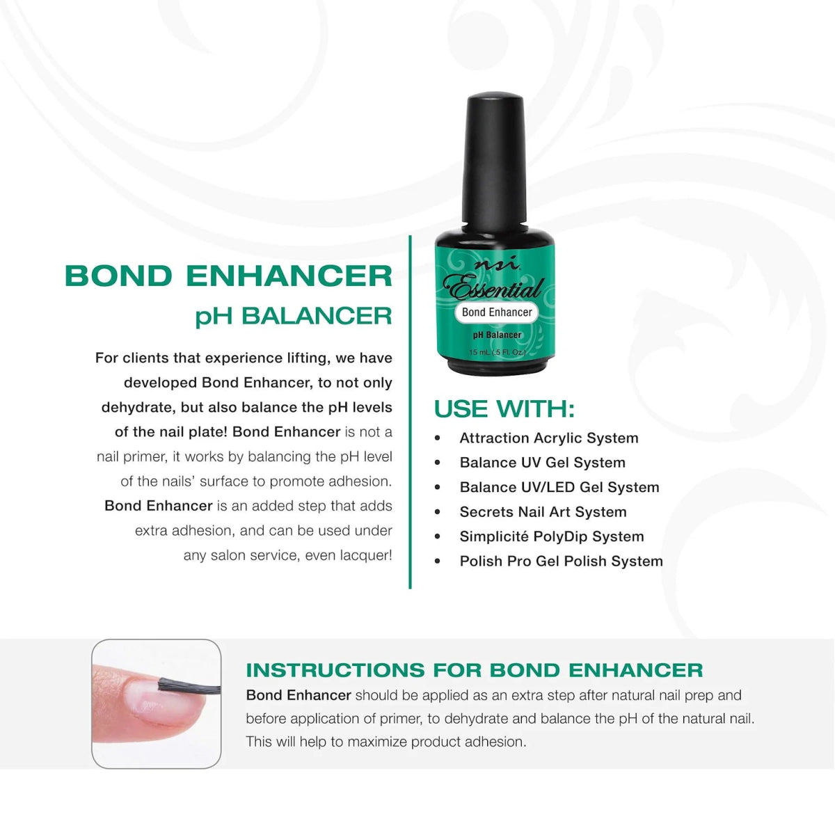 NSI BOND ENHANCER PH BALANCER .5 OZ/15 ML - Purple Beauty Supplies