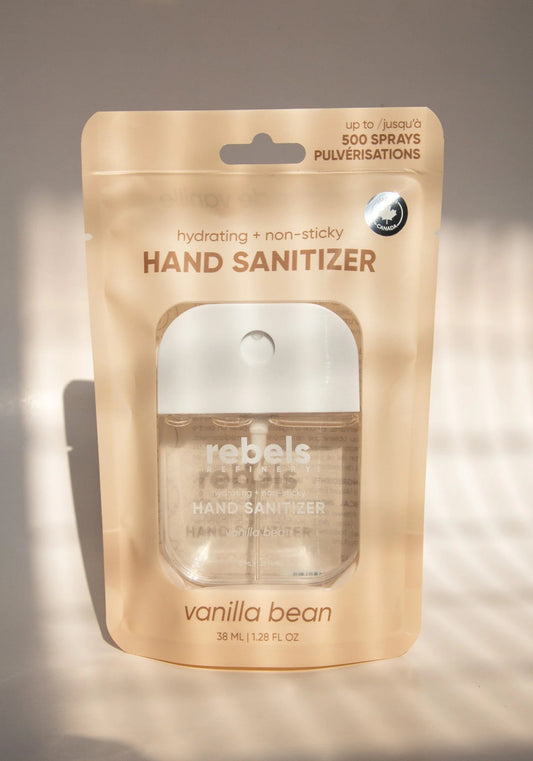 REBELS REFINERY POCKET SANITIZER - VANILLA BEAN - Purple Beauty Supplies