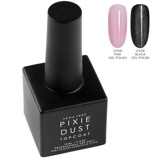 UGLY DUCKLING PIXIE DUST HEMA FREE IRIDESCENT TOPCOAT 15 ML - Purple Beauty Supplies