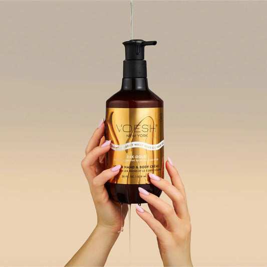 VOESH IMPERIAL GOLD | VEGAN BODY & HAND CREME 28 OZ - Purple Beauty Supplies