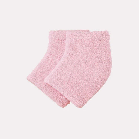 VOESH MOISTURIZING HEEL SOCKS - PINK - Purple Beauty Supplies