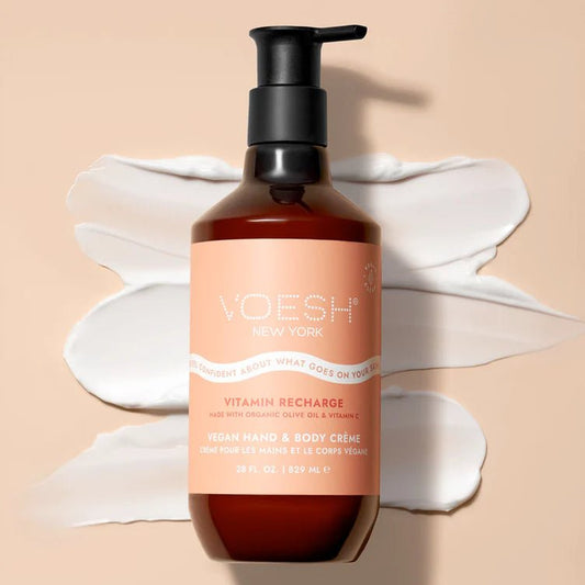 VOESH VEGAN BODY & HAND CREME 28 OZ - VITAMIN RECHARGE - Purple Beauty Supplies