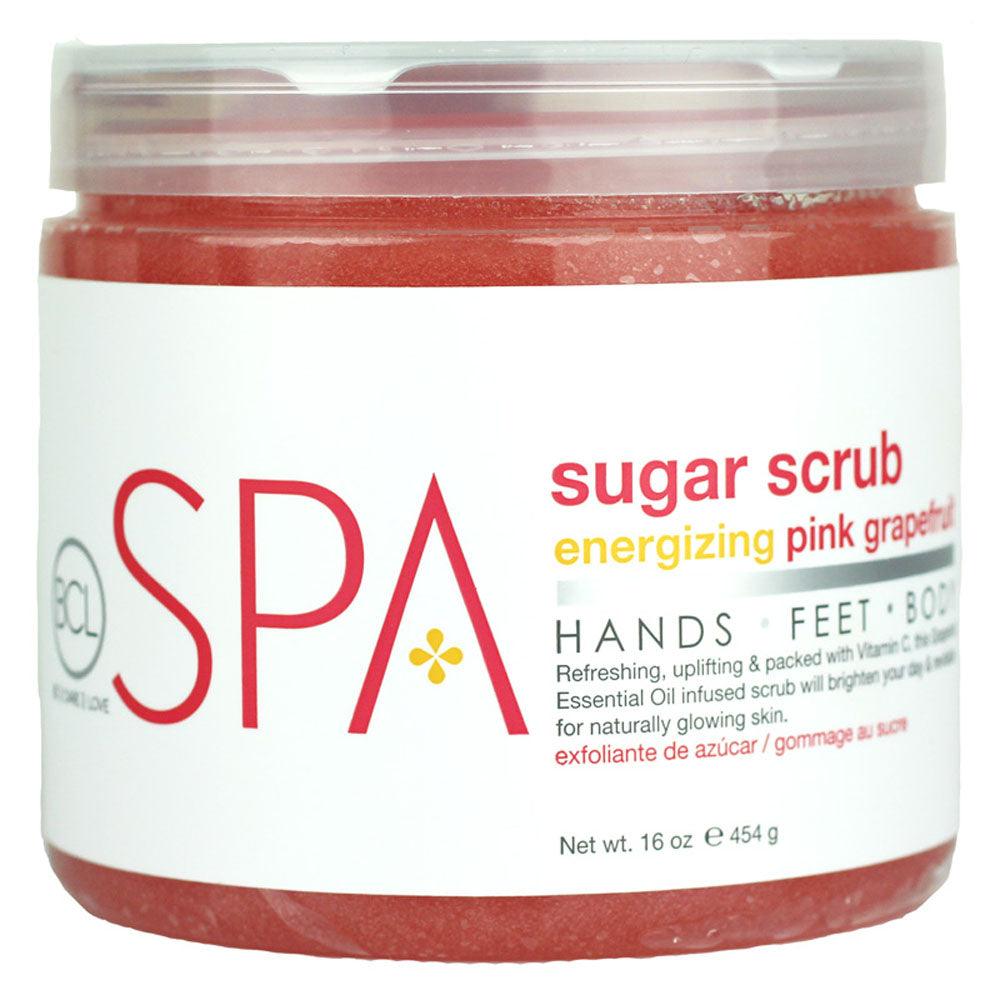 BCL SPA ENERGIZING PINK GRAPEFRUIT SUGAR SCRUB 16 OZ/454 G - Purple Beauty Supplies