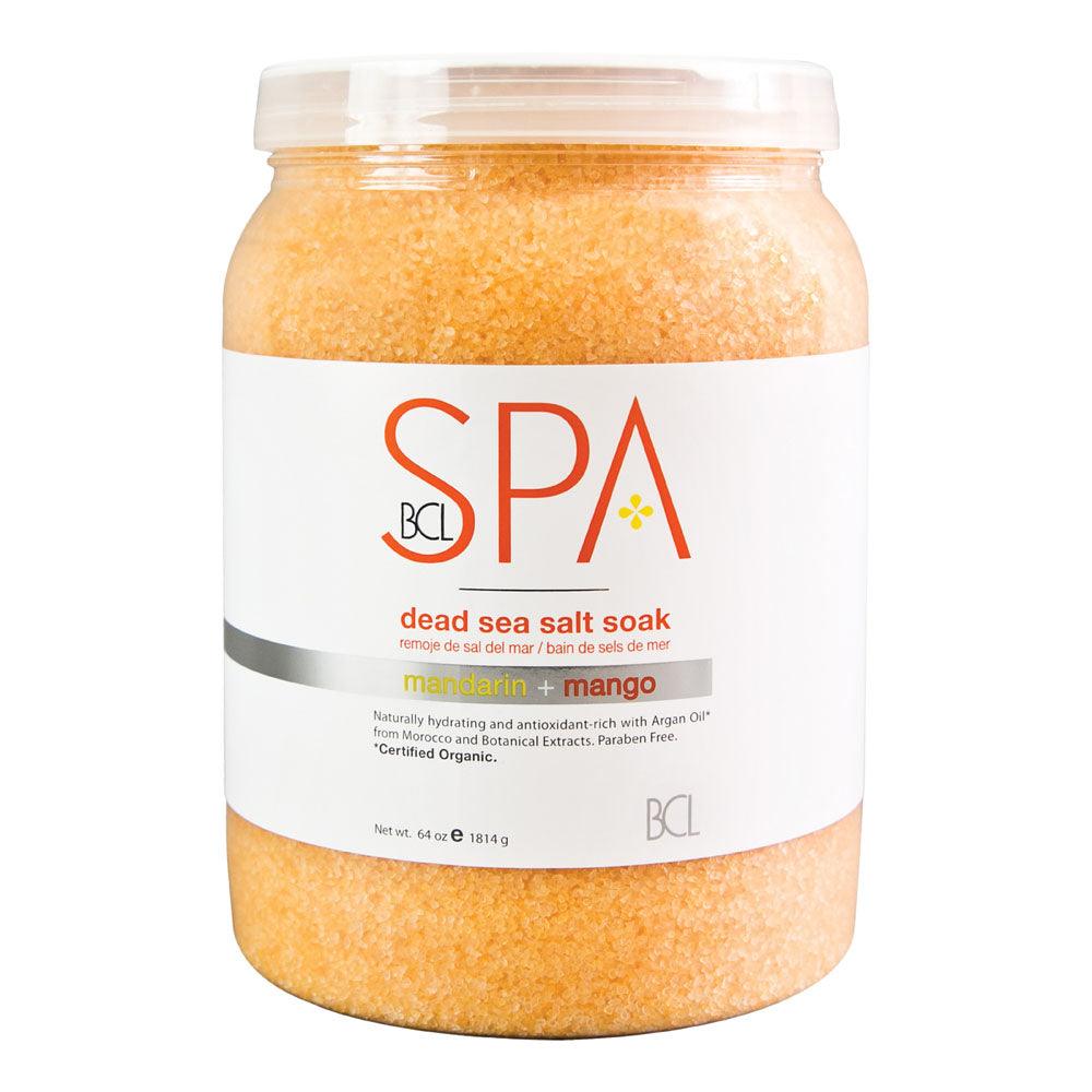 BCL SPA MANDARIN + MANGO DEAD SEA SALT SOAK 64 OZ/1814 G - Purple Beauty Supplies