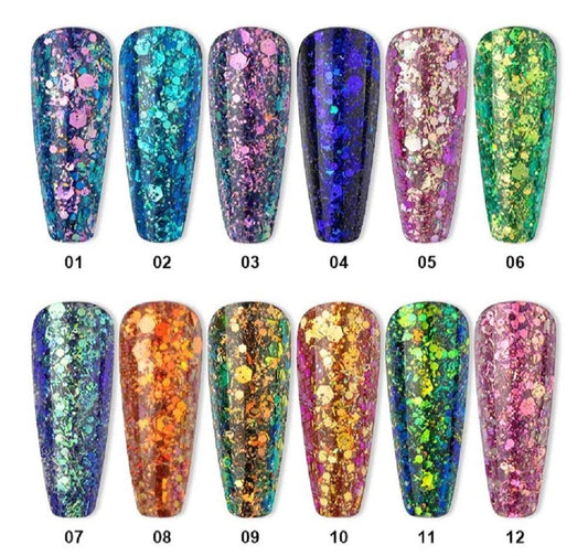 BEAUTILUX BLING GLITTER GEL #010 10gm - Purple Beauty Supplies