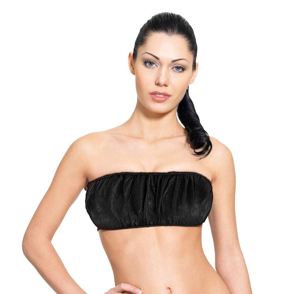 DISPOSABLE BRA BLACK 6 PK - Purple Beauty Supplies