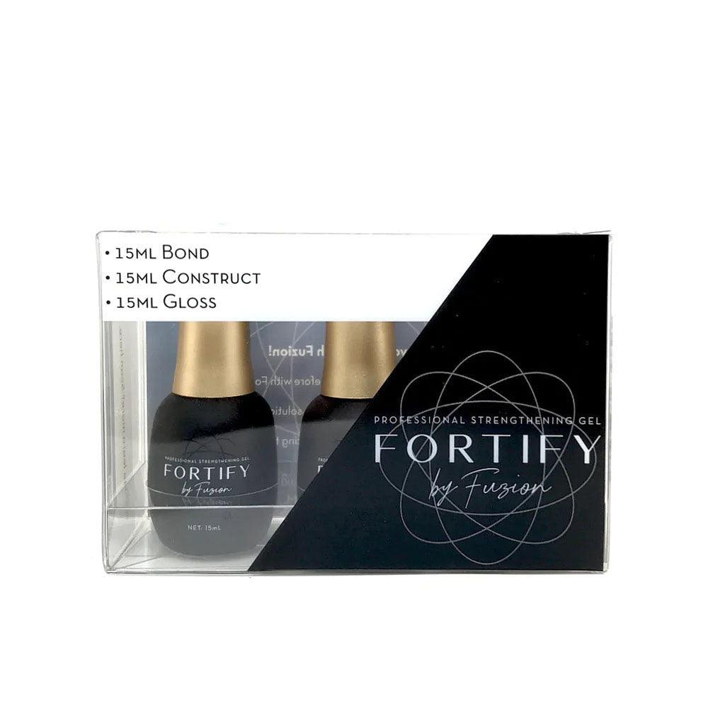 FUZION FORTIFY STARTER STRUCTURE GEL MANI KIT 3 PC SYSTEM - Purple Beauty Supplies