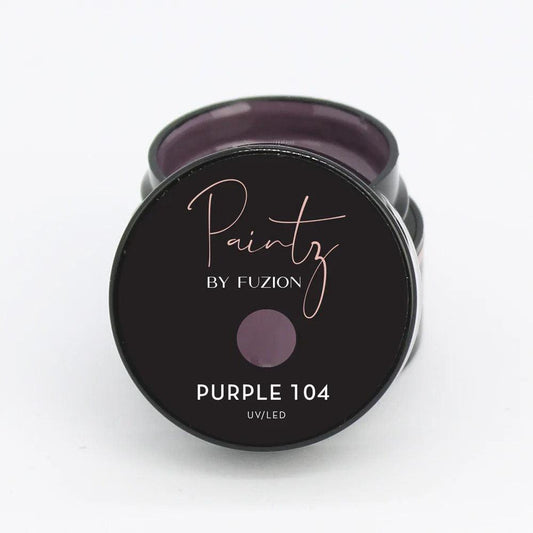 FUZION PAINTZ PURPLE 104 UV/LED GEL 8 G NEW PACKAGING! - Purple Beauty Supplies