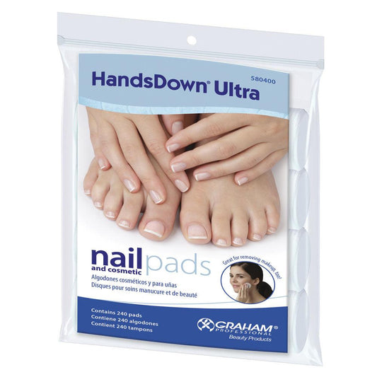 GRAHAM HANDS DOWN ULTRA NAIL & COSMETIC PADS 240 CT - Purple Beauty Supplies