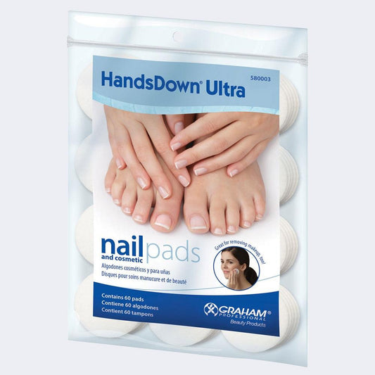 GRAHAM HANDS DOWN ULTRA NAIL & COSMETIC PADS 60 CT - Purple Beauty Supplies
