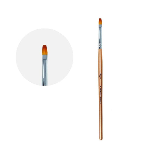 MAGIC GEL BRUSH - #8 FLAWLESS SQUARE - Purple Beauty Supplies