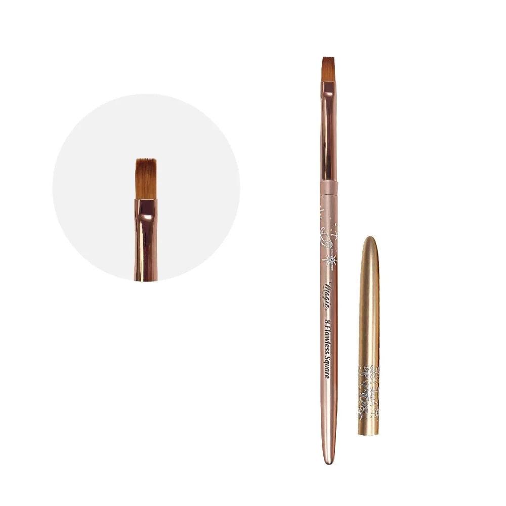 MAGIC GEL BRUSH - #8 FLAWLESS SQUARE PREMIUM - Purple Beauty Supplies