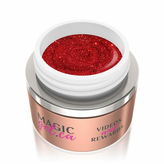 MAGIC GEL PAINT GLITTER CHRISTMAS RED #67 - Purple Beauty Supplies