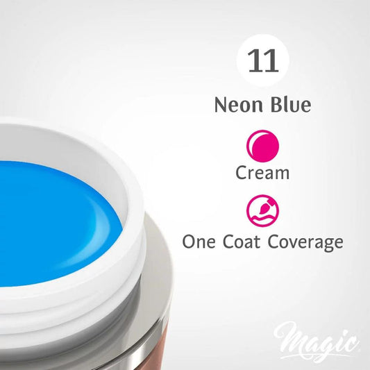 MAGIC GEL PAINT NEON BLUE #11 - Purple Beauty Supplies