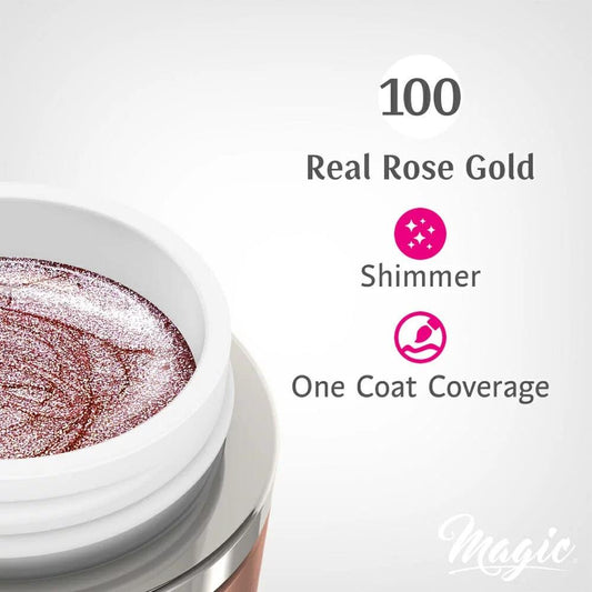 MAGIC GEL PAINT REAL ROSE GOLD #100 - Purple Beauty Supplies